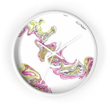 Load image into Gallery viewer, Fluid Art Pink Wall clock