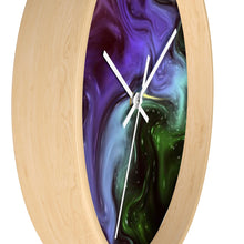 Load image into Gallery viewer, Fluid Art Galatic Wall clock