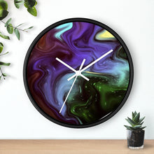 Load image into Gallery viewer, Fluid Art Galatic Wall clock