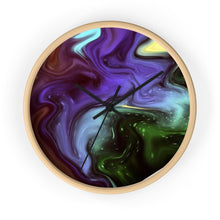 Load image into Gallery viewer, Fluid Art Galatic Wall clock