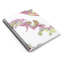 Load image into Gallery viewer, Fluid Art Pink Spiral Notebook - Ruled Line