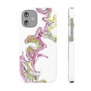 Fluid Art Pink Case Mate Slim Phone Cases