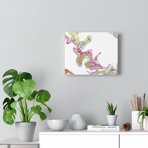 Fluid Art Pink Canvas Gallery Wraps