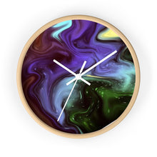 Load image into Gallery viewer, Fluid Art Galatic Wall clock