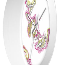 Load image into Gallery viewer, Fluid Art Pink Wall clock