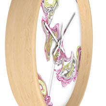 Load image into Gallery viewer, Fluid Art Pink Wall clock