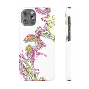 Fluid Art Pink Case Mate Slim Phone Cases