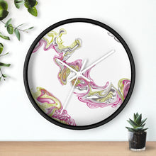 Load image into Gallery viewer, Fluid Art Pink Wall clock