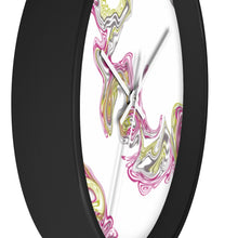 Load image into Gallery viewer, Fluid Art Pink Wall clock