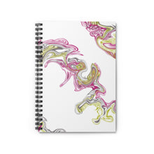 Load image into Gallery viewer, Fluid Art Pink Spiral Notebook - Ruled Line