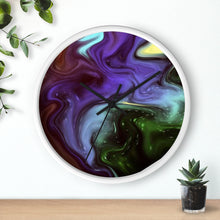 Load image into Gallery viewer, Fluid Art Galatic Wall clock