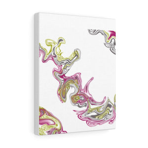 Fluid Art Pink Canvas Gallery Wraps