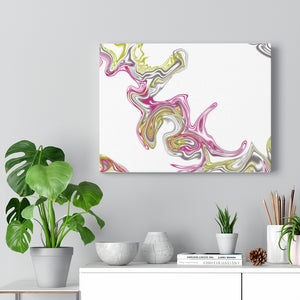 Fluid Art Pink Canvas Gallery Wraps