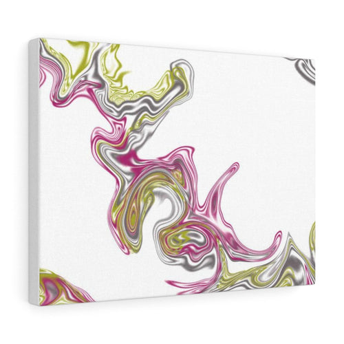 Fluid Art Pink Canvas Gallery Wraps