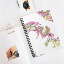 Load image into Gallery viewer, Fluid Art Pink Spiral Notebook - Ruled Line